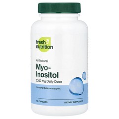 2 X Fresh Nutrition, Myo-Inositol, 120 Capsules (550 mg per Capsule)