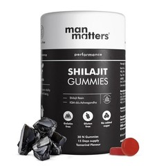 Man Matters Pure Himalayan Shilajeet Gummies For Boosts Stamina 30 Gummys