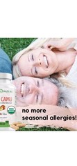 USDA Organic Camu Capsules Natural Vitamin C, 120-Count