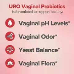 URO Vaginal Probiotics for Women pH Balance with Prebiotics & Lactobacillus Prob
