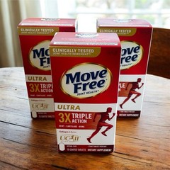 3 Packs of Move Free Ultra Triple Action Join Support Supplement, 75 Tablets