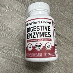 Digestive Enzymes by Physician’s CHOICE Multi Enzymes & Organic Prebiotics 60 CT