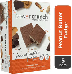 Power Crunch Original Protein Energy Bars, Peanut Butter Fudge, 1.4 oz, 5 Count