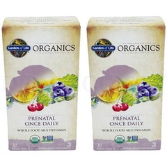 Garden of Life Organics Once Daily Prenatal Multivitamin 30 Tablets Lot of 2