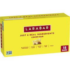 Larabar Lemon Bar Fruit and Nut Bars, Gluten Free and Vegan, 28.8 oz, 18 Ct