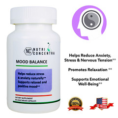 Depression Control, L-Serine, Sarcosine, Passion Flower, Valerian Root, 90 Caps.