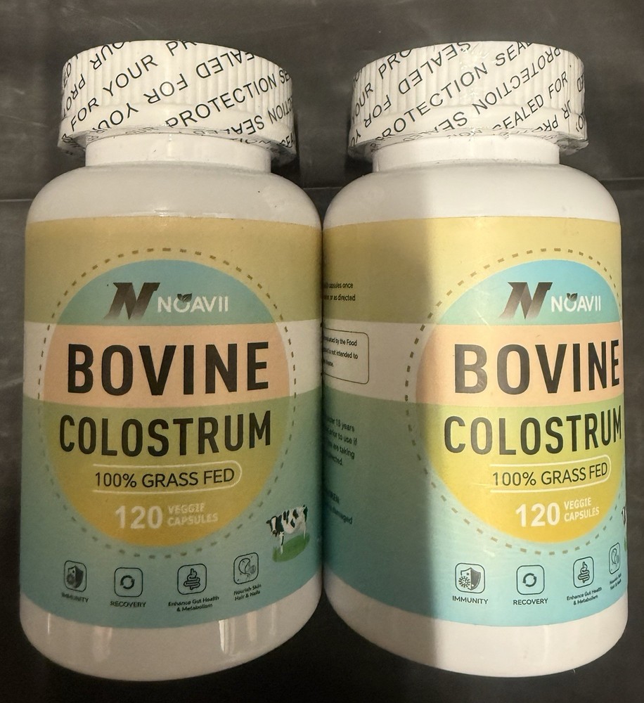 Colostrum 2000mg 120 Capsules – Immune, Gut Health & Recovery Support. 2 Btls.