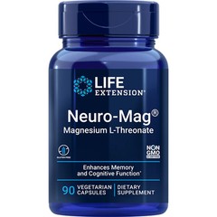 Neuro-Mag Magnesium L-Threonate from 2000 mg Magtein – Life Extension 90caps