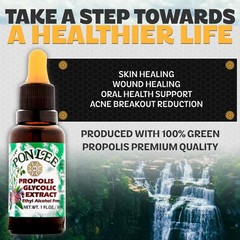 Ponlee Brazilian Green Bee Propolis Extract 100 Organic No Alcohol High