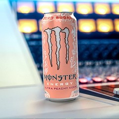 Sugar Free Energy Drink, Ultra Peachy Keen Flavor, 16 oz Can