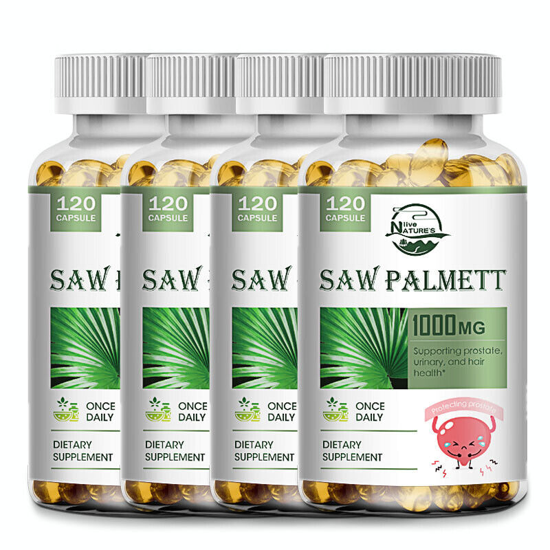Saw Palmetto 1000 MG Premium Prostate Health Support Supplement for Men Health