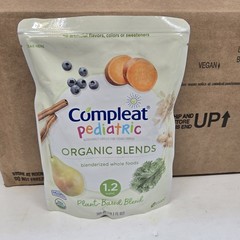 Compleat Pediatric Organic Blends 33 Ct – 10.1 oz Pouch Vegan Ex. 6/2/2026