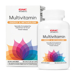 Sealed GNC Women’s Energy & Metabolism Multivitamin 180 Caplets – Exp. 01/2027