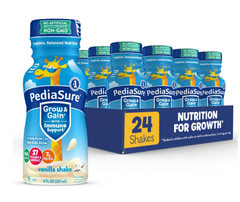 PediaSure Grow & Gain Immune Support Vanilla 8 fl oz Bottles 24 Pack 7g Protein