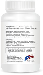 Essential Amino Acids (EAA), High Potency Muscle Growth Supplement Capsules