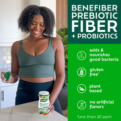 Benefiber Prebiotic Fiber Gummies with Probiotics 50 Count