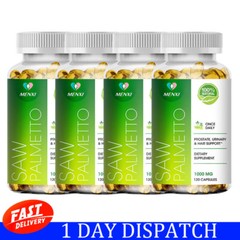 120PCS Saw Palmetto 1000mg – Premium Prostate Health Support Supplement for Men