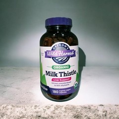 Oregons Wild Harvest ORGANIC Milk Thistle Non-GMO 180 Vegetarian Capsules