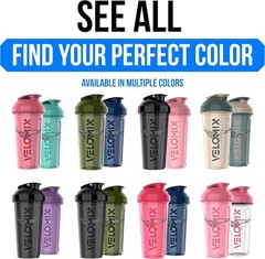 -2 Pack- 28 Oz Protein Shaker Bottles for Protein Mixes – 2X Wire Whisk | Leak P