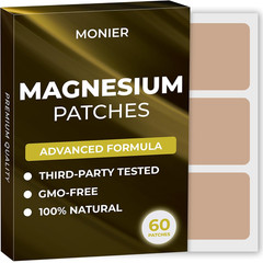 MONIER Magnesium Patches (Pack of 60) – 100% Natural Patch for Women and Men – w