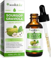 Naturesours 100% Pure Organic Soursop Graviola Extract Immune Support 60ML 12/26