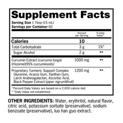 QUNOL LIQUID TURMERIC CURCUMIN SUPPLEMENT FOR INFLAMMATION JOINT PAIN 30.4 fl oz