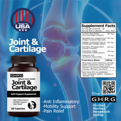 Joint & Cartilage Supplement, Anti Inflammatory, Mobility Support, Pain Relief