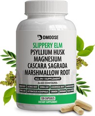 DMoose Slippery Elm Complex – All-in-One Supplement – 120 caps – 02/2027