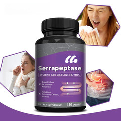 Didacat Serrapeptase 45,000 SPU,30/60/120Capsules – Non-GMO & Gluten Free
