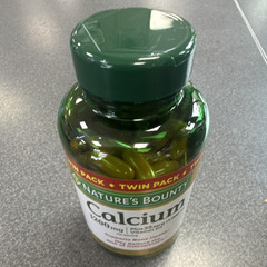 Nature’s Bounty Calcium 1200mg + Vitamin D3 25mcg Softgels 120 No Sugar