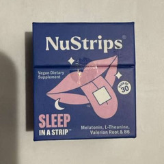 NuStrips™ Fast-Dissolving Sleep Strips with 5mg Melatonin Blueberry Flavor