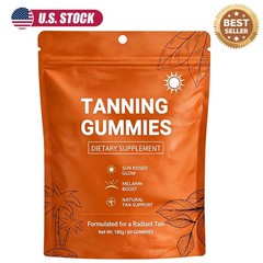 60pcs/bag Natural Daily Tanning Gummies Sunless Tan & Skin Glow Supplement