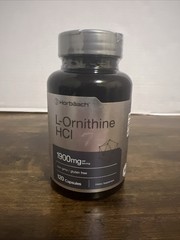 L Ornithine 120 Capsules | Non-GMO, Gluten Free Supplement | by Horbaach