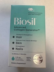 BIOSIL ADVANCED COLLAGEN GENERATOR 1 OZ HAIR SKIN NAILS 02/2028 BRAND NEW