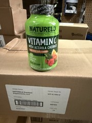 Naturelo Vitamin C with Organic Acerola Cherry Citrus Bioflavonoids 180 Capsules