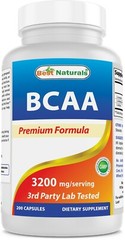 Best Naturals BCAA Branch Chain Amino Acid, 3200mg per Serving, 200 Capsules