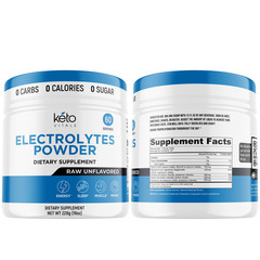 Keto Vitals Unflavored Electrolyte Powder