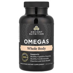 2 X Ancient Nutrition, Omegas, Whole Body, 90 Softgels
