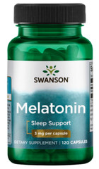 Swanson Melatonin – 100% Drug Free 3 mg 120 Caps