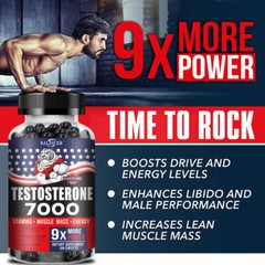 Muscle Growth + Strength+Male Performance Testosterone Booster Capsules