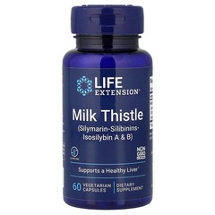 2 X Life Extension, Milk Thistle, 60 Vegetarian Capsules (750 mg per Capsule)