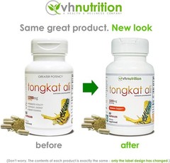VH Nutrition Longjack Eurycoma Longifolia 1200mg 60 Capsules Factory Sealed