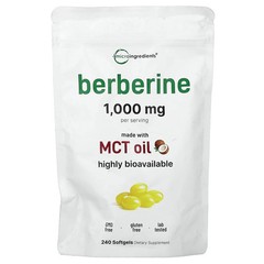 2 X Micro Ingredients, Berberine, 240 Softgels (250 mg per Softgel)