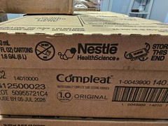 24 x 8.45oz Compleat Nutrition 1.0 Orginal Unflavored Expires 8/26