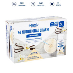 Equate Original Meal Replacement Shake Vanilla 24 Pack 8 fl oz Ready Drink