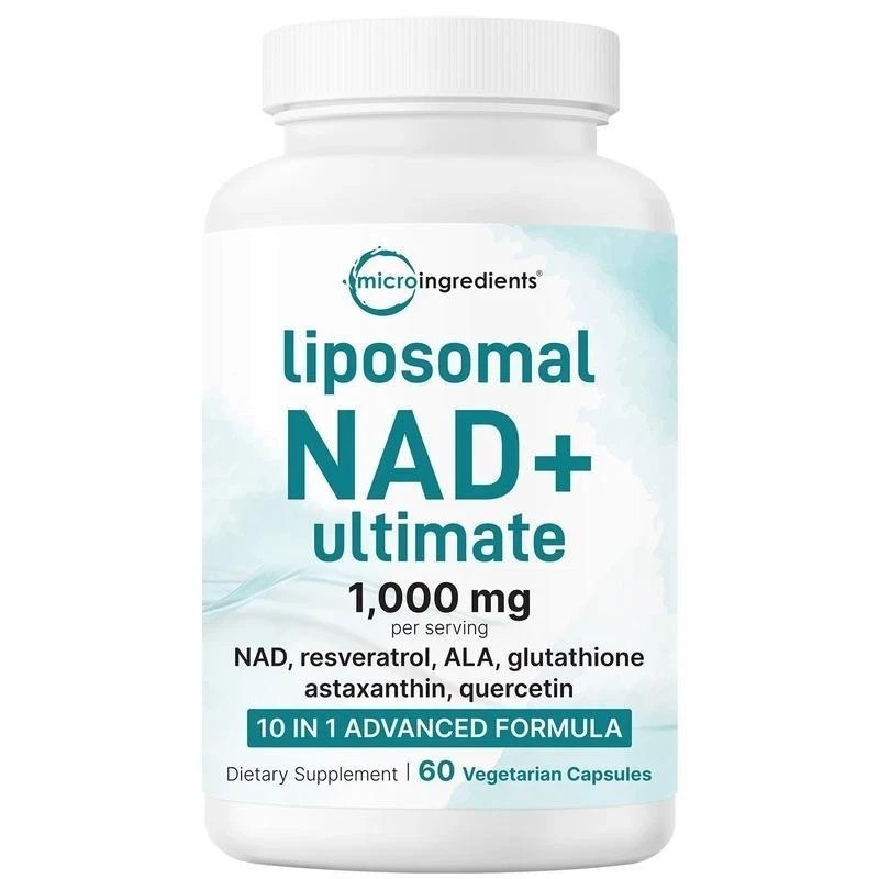 Liposomal 10-in-1 Ultimate NAD+ | 60 Veggie Softgels | 1,000mg with Resveratrol