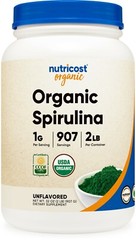 Nutricost Organic Spirulina Powder 2 Pounds – Pure, Certified Organic Spirulina