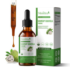 60ML Soursop Graviola Extract 1800MG Guanabana Annona Antioxidant Liquid Drop