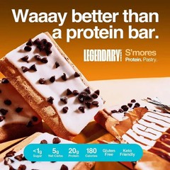 Legendary Foods Gluten Free and Keto Friendly Protein Pastry – S’Mores – 8Oz/4Ct