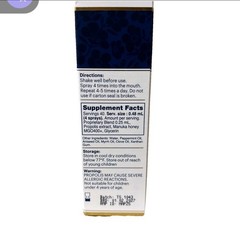 Mānuka Health New Zealand Throat Spray with Propolis MGO 400+ 0.67 fl oz